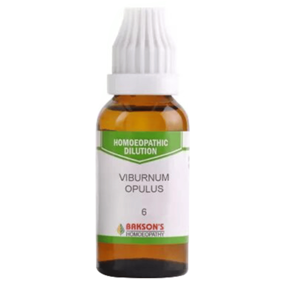 Bakson's Homeopathy Viburnum Opulus Dilution 6 bottle of 30 ml Dilution