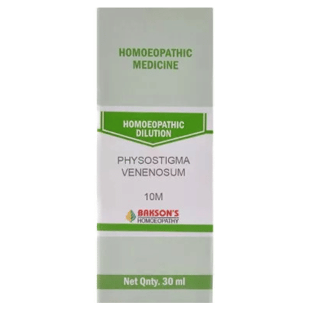 Bakson's Homeopathy Physostigma Venenosum Dilution 10M bottle of 30 ml Dilution
