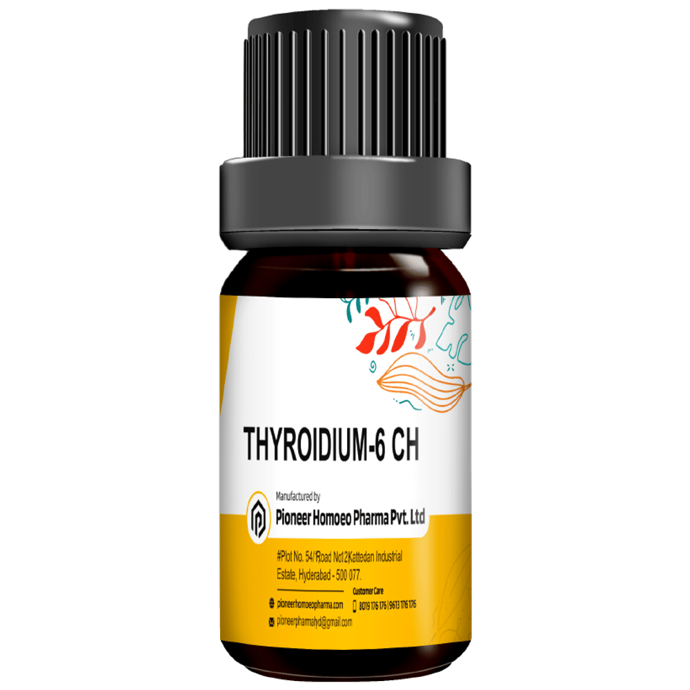 Pioneer Pharma Thyroidium Globules Pellets Multidose Pills 6 CH bottle of 150 tablets