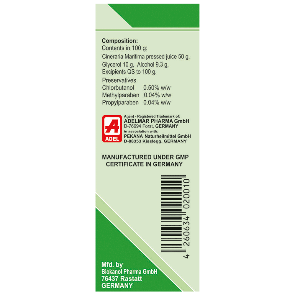 Adel Cineraria Maritima Eye Drop bottle of 11 ml Drop Adel Cineraria Maritima Eye Drop bottle of 11 ml Drop