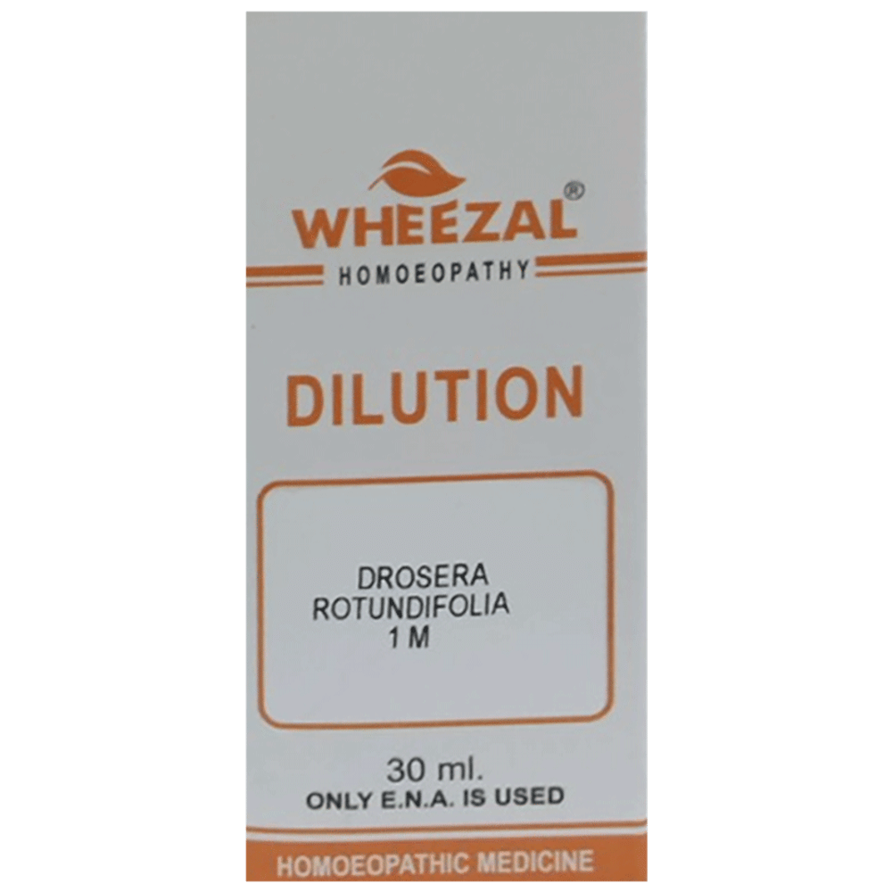 Wheezal Drosera Rotundifolia Dilution 1M bottle of 30 ml Dilution