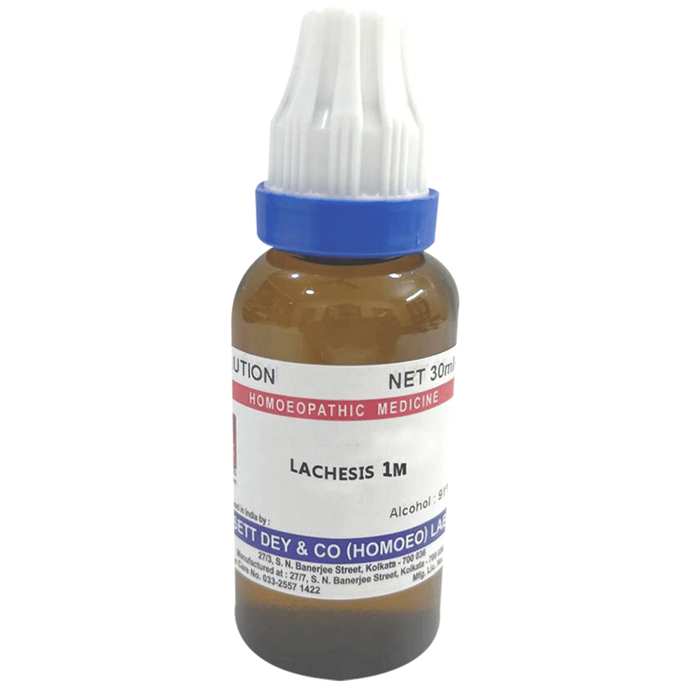 Sett Dey Lachesis Dilution 1M bottle of 30 ml Dilution