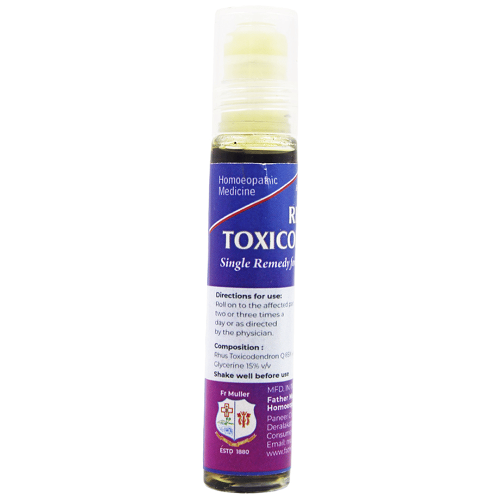 Father Muller Rhus Toxicodendron Roll On bottle of 10 ml Oil