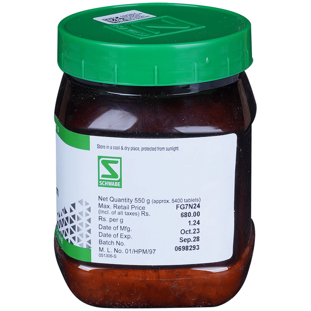 Dr Willmar Schwabe India Natrum Phosphoricum Biochemic Tablet 6X bottle of 550 gm Biochemic Tablet