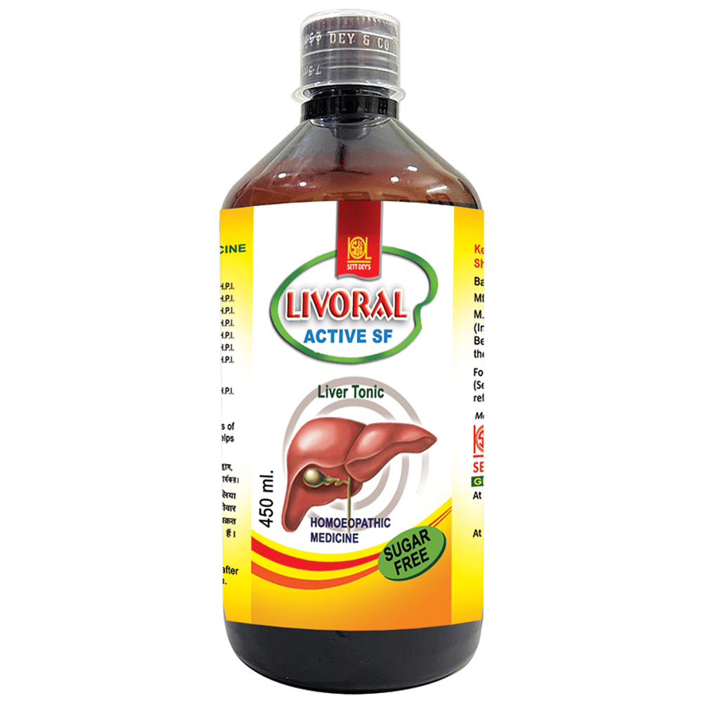 Sett Dey Livoral Sugar Free  Syrup bottle of 450 ml Syrup