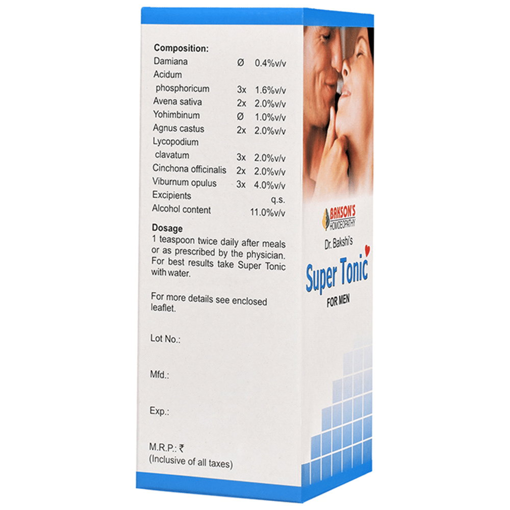 Bakson's Homeopathy Super Tonic bottle of 115 ml Tonic Bakson's Homeopathy Super Tonic bottle of 115 ml Tonic