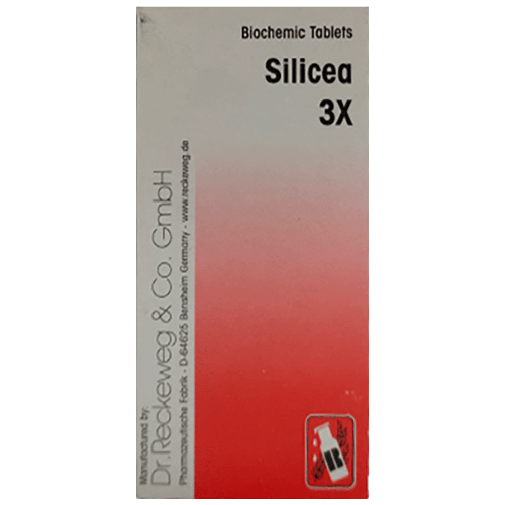 Dr Reckeweg &Co.gmbH Silicea (20gm Each) Biochemic Tablet 3X bottle of 1 Biochemic Tablet