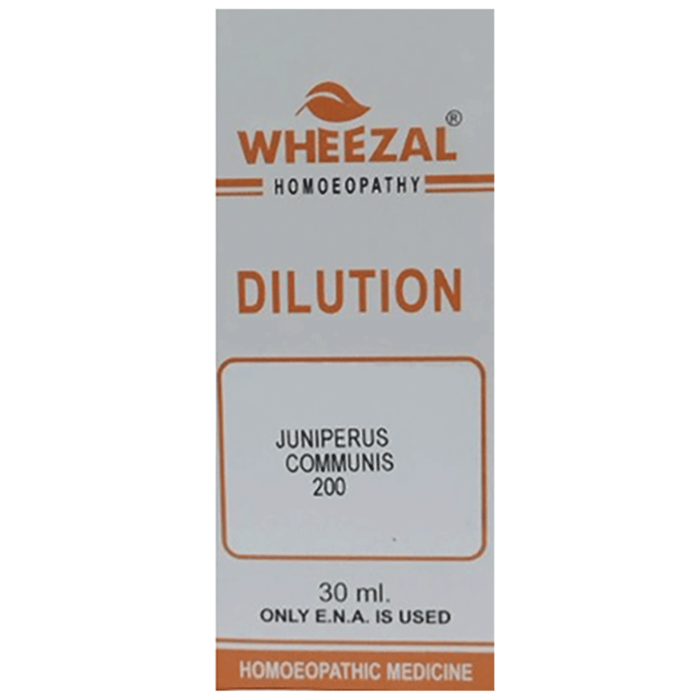 Wheezal Juniperus Communis Dilution 200 bottle of 30 ml Dilution
