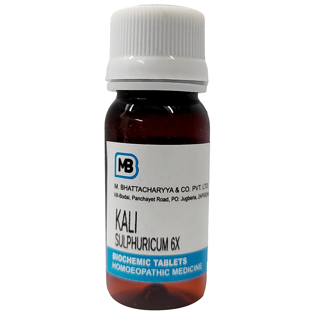 MB Kali Sulphuricum Tablet 6X bottle of 25 gm Tablet MB Kali Sulphuricum Tablet 6X bottle of 25 gm Tablet
