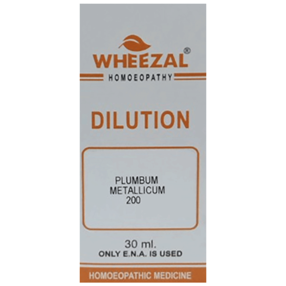 Wheezal Plumbum Metallicum Dilution 200 bottle of 30 ml Dilution