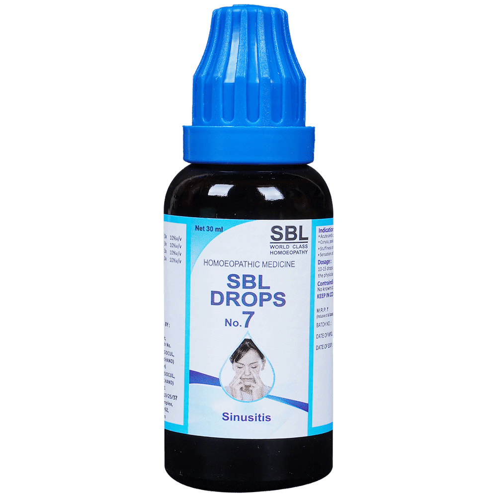 SBL Drops No. 7 (For Sinusitis) bottle of 30 ml Drop