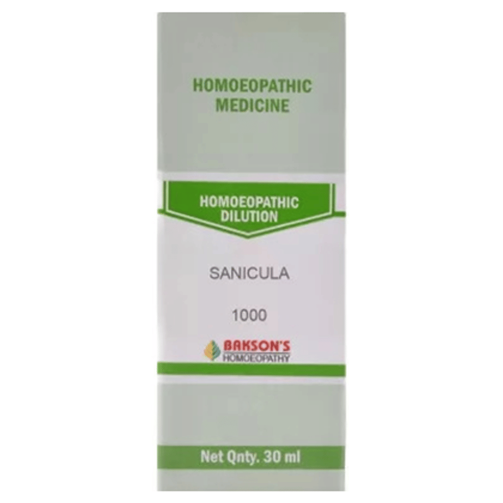 Bakson's Homeopathy Sanicula Dilution 1000 CH bottle of 30 ml Dilution