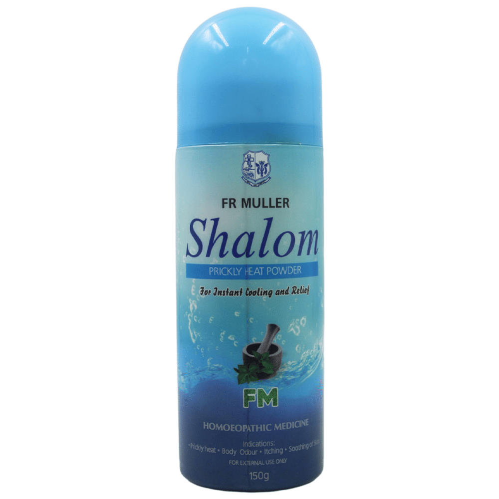 Father Muller Shalom Prickly Heat Powder Blue bottle of 150 gm Powder Father Muller Shalom Prickly Heat Powder Blue bottle of 150 gm Powder