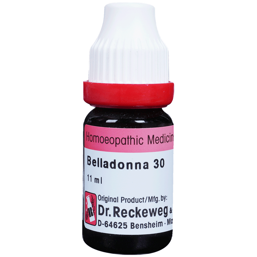 Dr. Reckeweg Belladonna Dilution 30 CH bottle of 11 ml Dilution