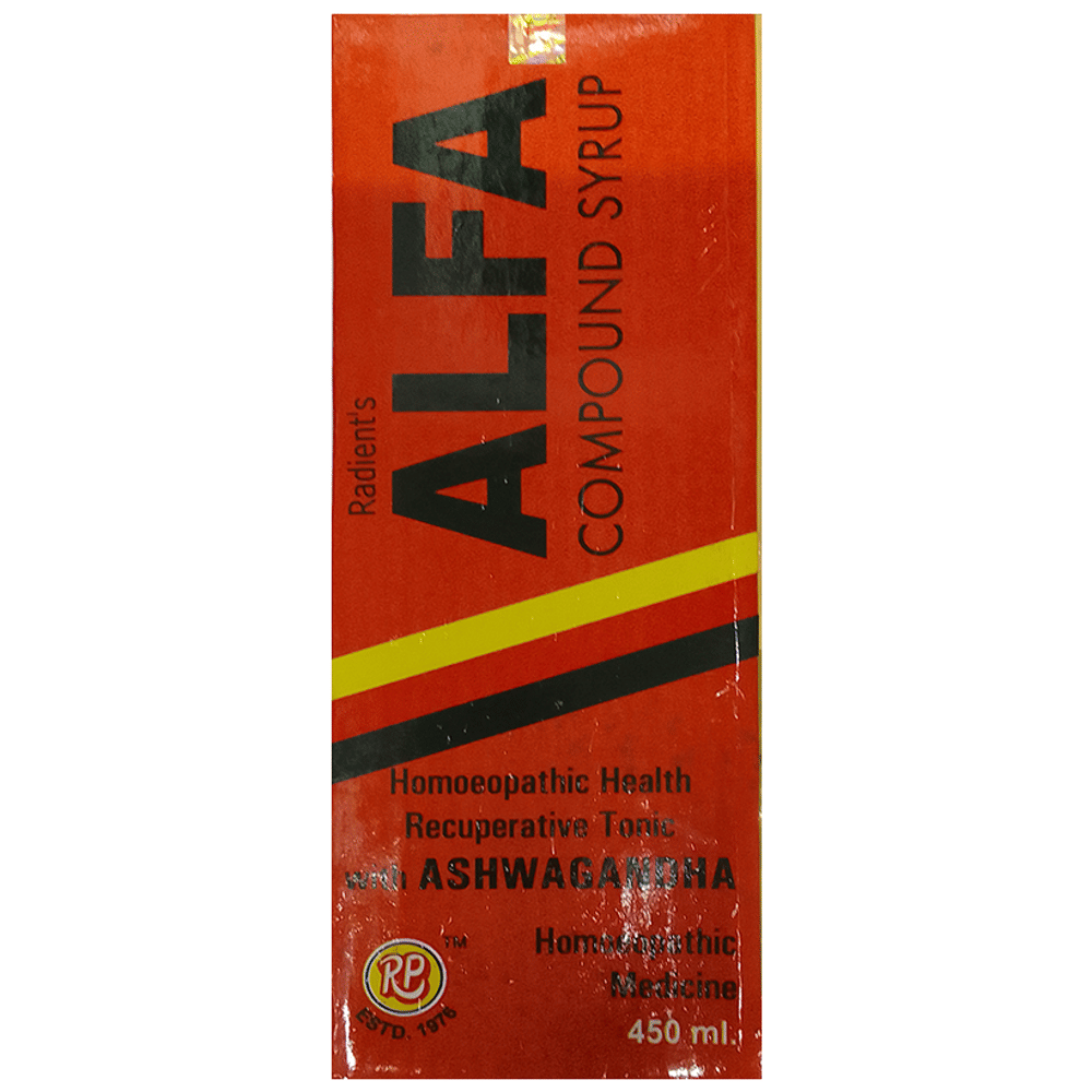Radient Alfa Compound Syrup bottle of 450 ml Syrup