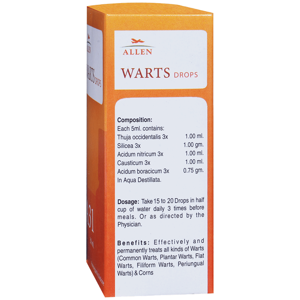Allen A31 Warts Drop bottle of 30 ml Drop Allen A31 Warts Drop bottle of 30 ml Drop
