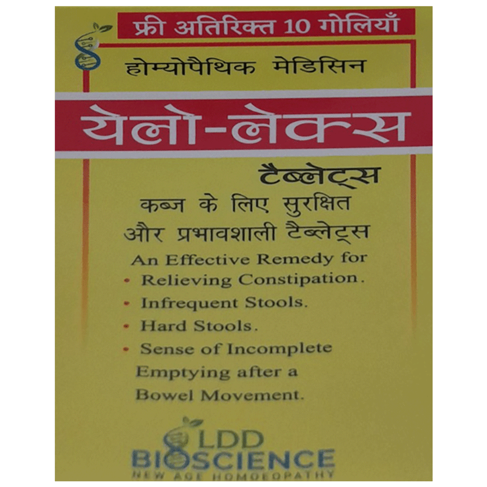 LDD Bioscience Yelo-Lax Tablet bottle of 50 tablets