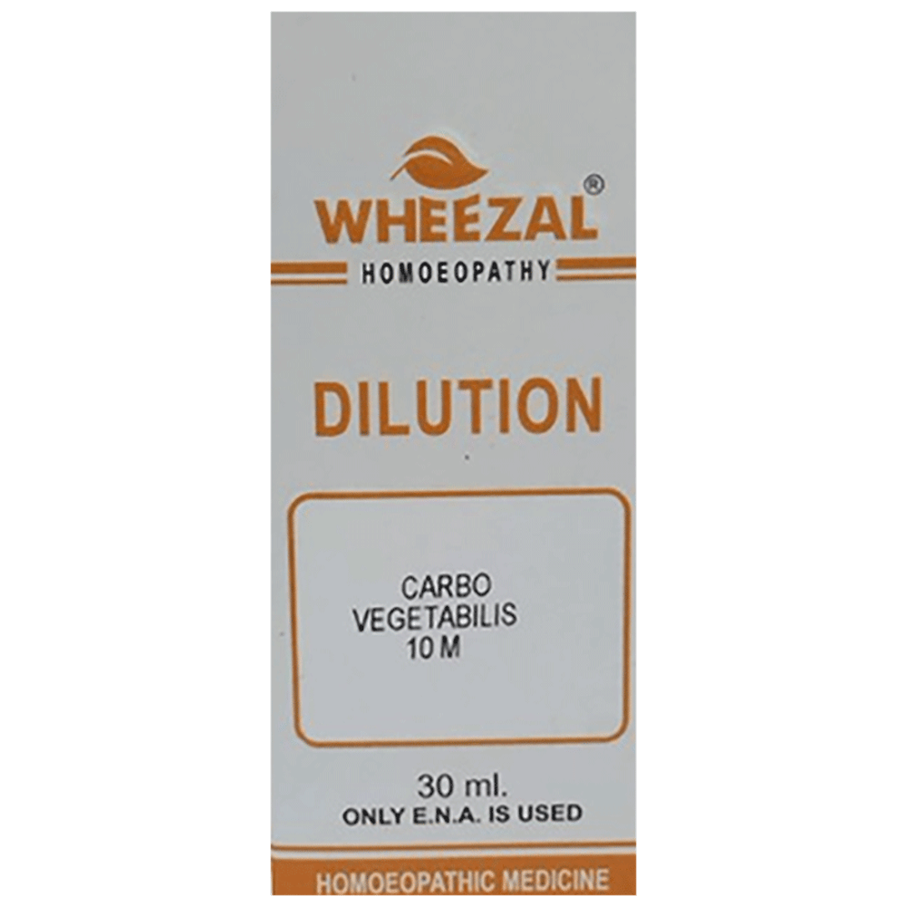 Wheezal Carbo Vegetabilis Dilution 10M bottle of 30 ml Dilution Wheezal Carbo Vegetabilis Dilution 10M bottle of 30 ml Dilution