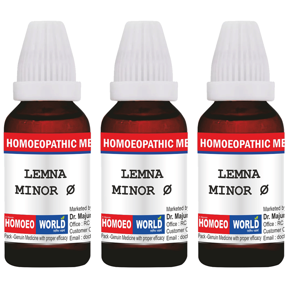 Dr. Majumder Homeo World Lemna Minor Mother Tincture (30ml Each) Q combo pack of 3 bottles
