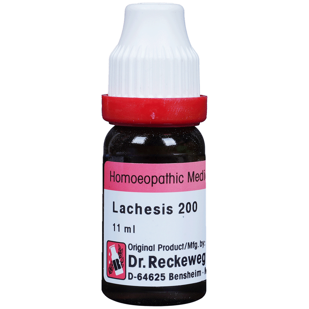 Dr. Reckeweg Lachesis Dilution 200 CH bottle of 11 ml Dilution
