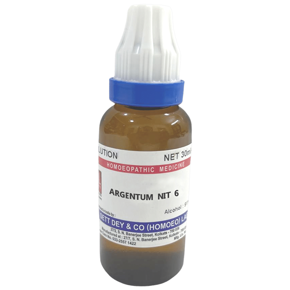 Sett Dey Argentum Nit Dilution 6 bottle of 30 ml Dilution