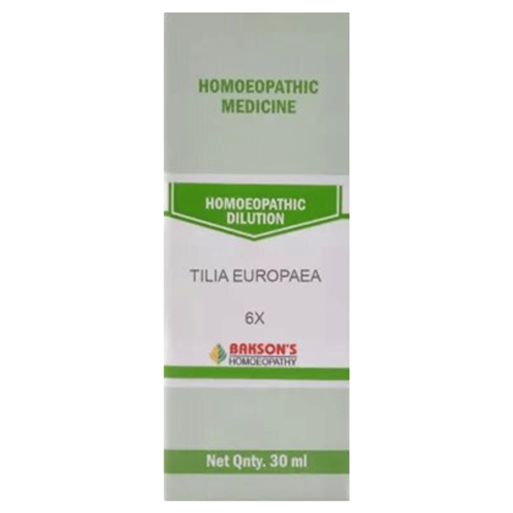 Bakson's Homeopathy Tilia Europaea Dilution 6X bottle of 30 ml Dilution Bakson's Homeopathy Tilia Europaea Dilution 6X bottle of 30 ml Dilution