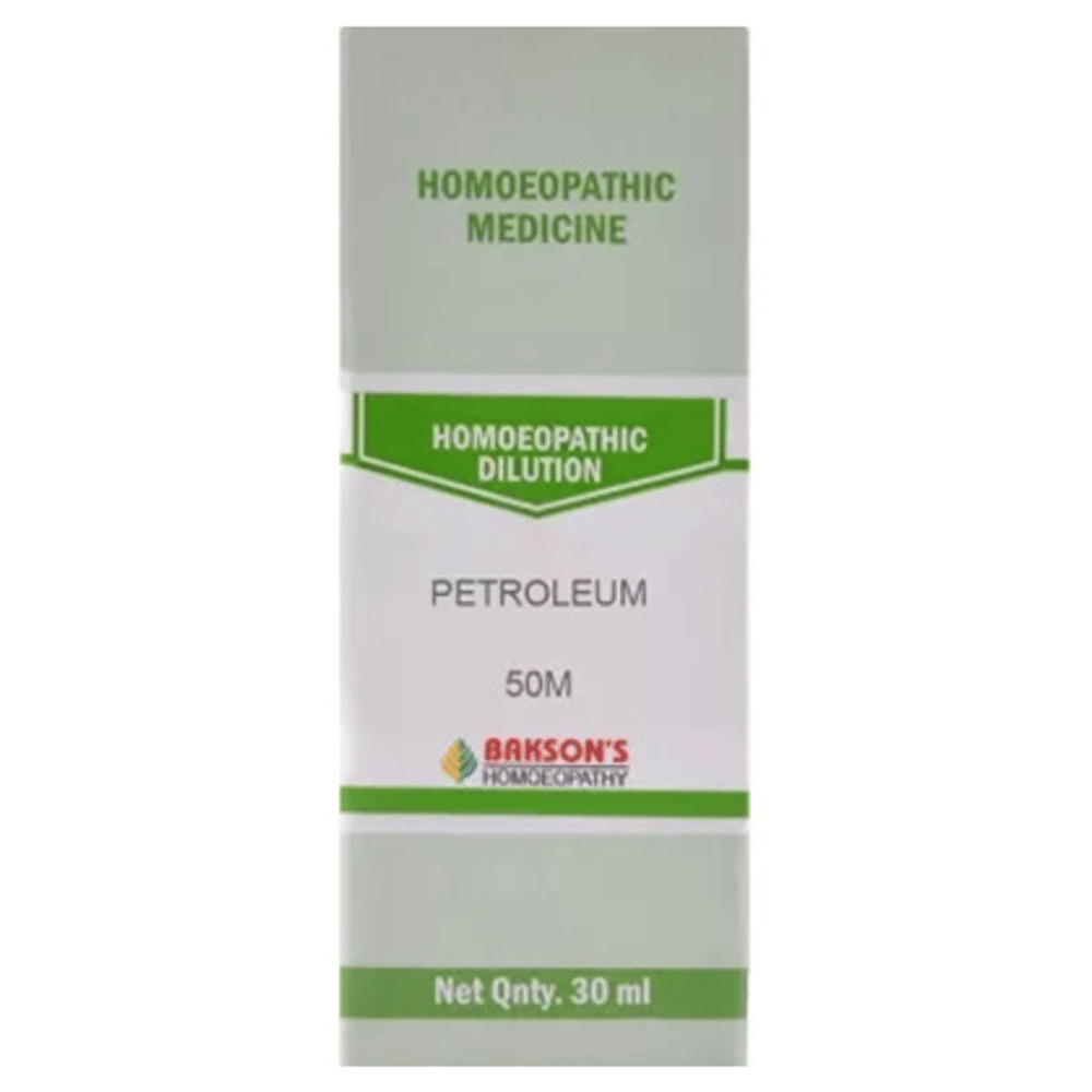 Bakson's Homeopathy Petroleum Dilution 50M bottle of 30 ml Dilution