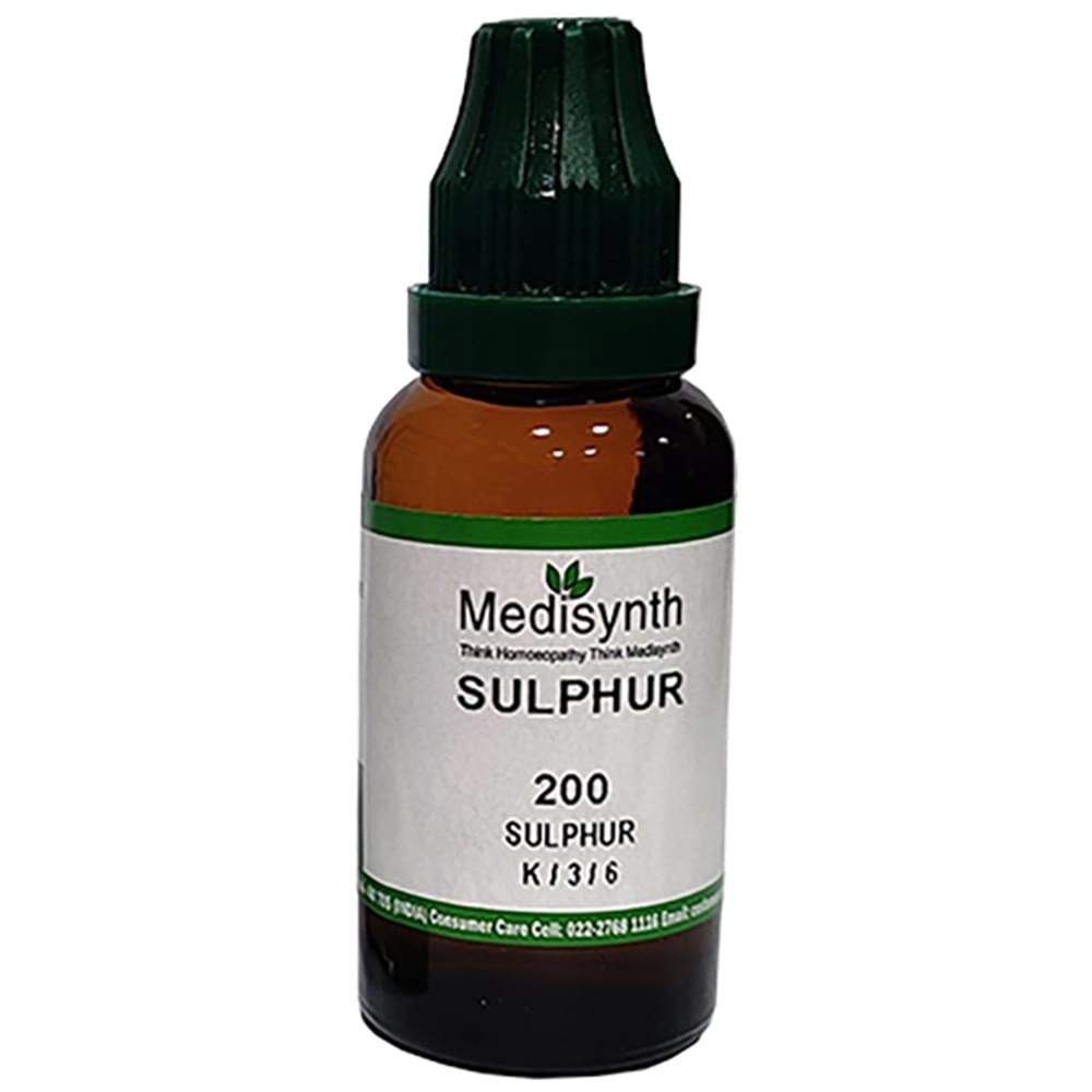 Medisynth Sulphur Dilution 200 bottle of 30 ml Dilution Medisynth Sulphur Dilution 200 bottle of 30 ml Dilution