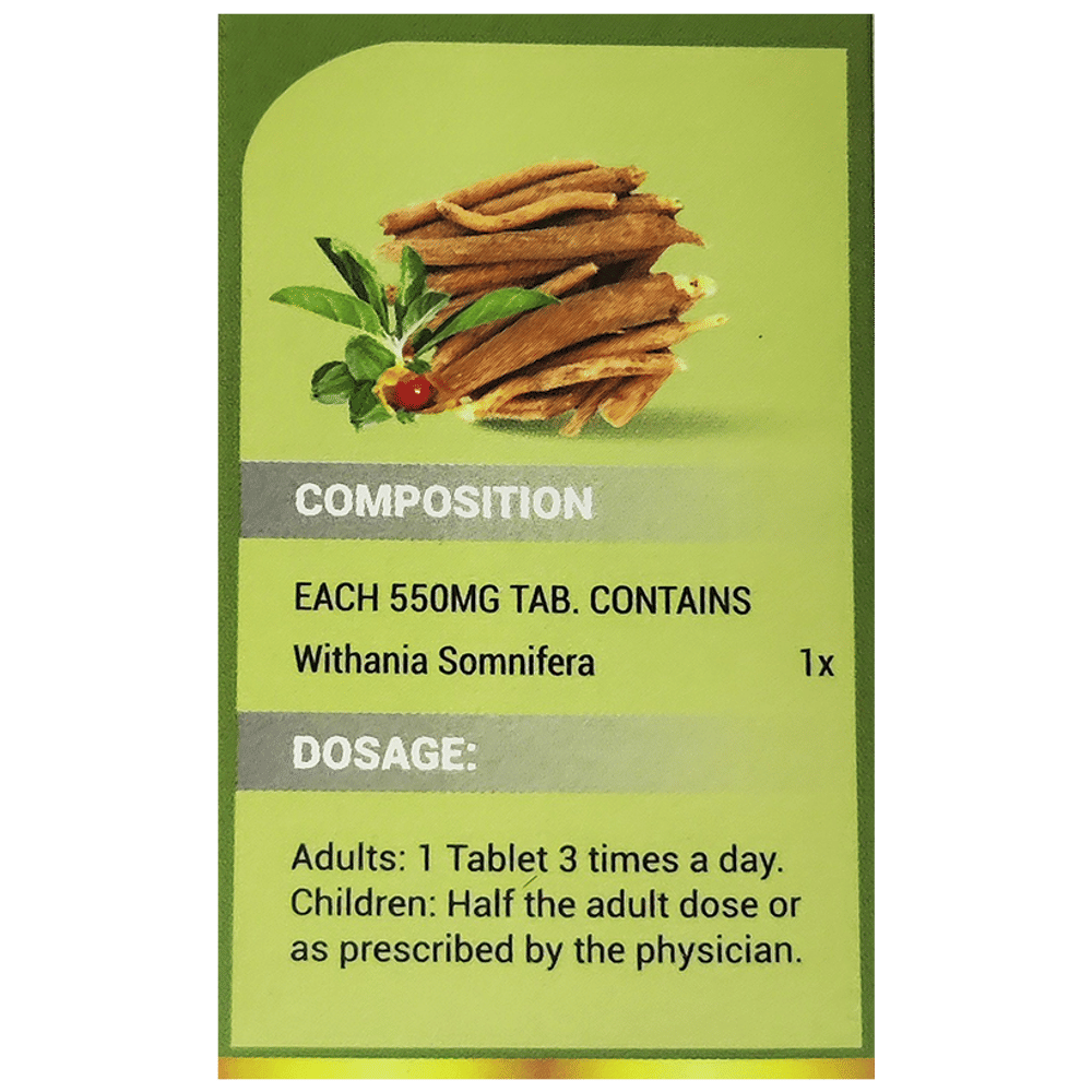 LDD Bioscience Ashwagandha 1X Tablet bottle of 25 gm Tablet