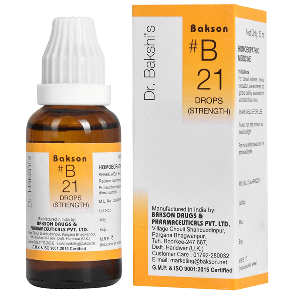 Bakson B21 Strength Drop bottle of 30 ml Drop