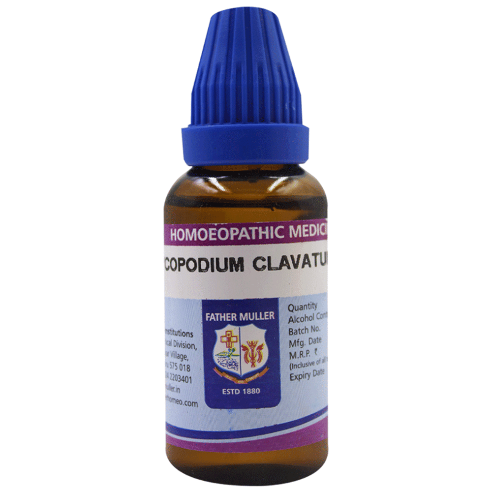 Father Muller Lycopodium Clavatum 1M bottle of 30 ml Drop