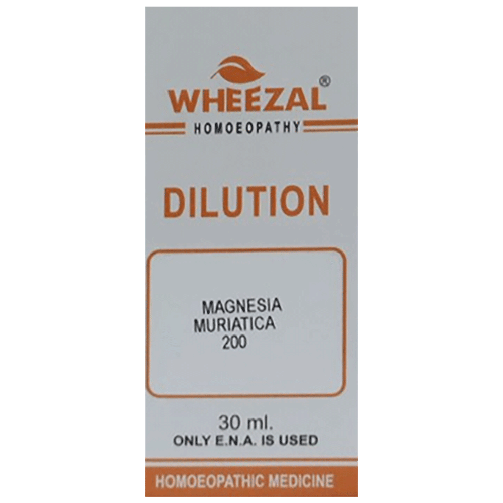 Wheezal Magnesia Muratica Dilution 200 bottle of 30 ml Dilution