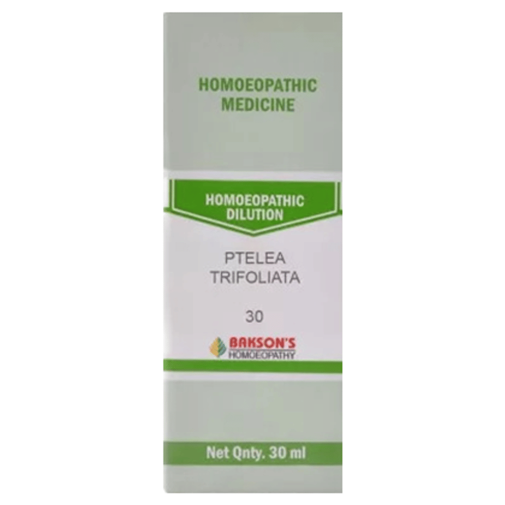 Bakson's Homeopathy Ptelea Trifoliata Dilution 30 bottle of 30 ml Dilution