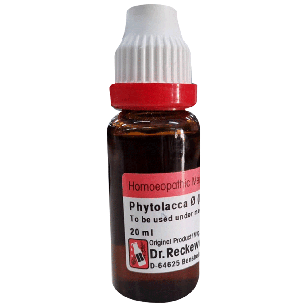 Dr. Reckeweg Phytolacca D Mother Tincture Q bottle of 20 ml Mother Tincture