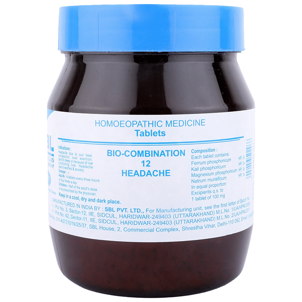 SBL Bio-Combination 12 Tablet bottle of 450 gm Biocombination Tablet