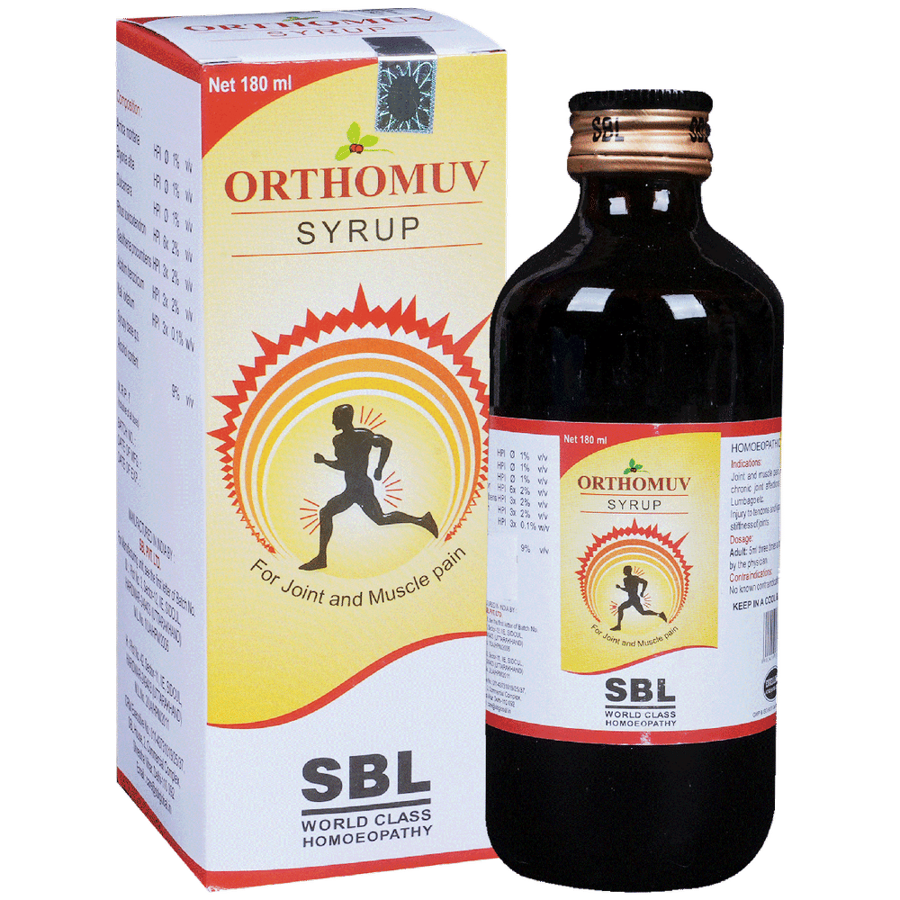 SBL Orthomuv Syrup bottle of 180 ml Syrup
