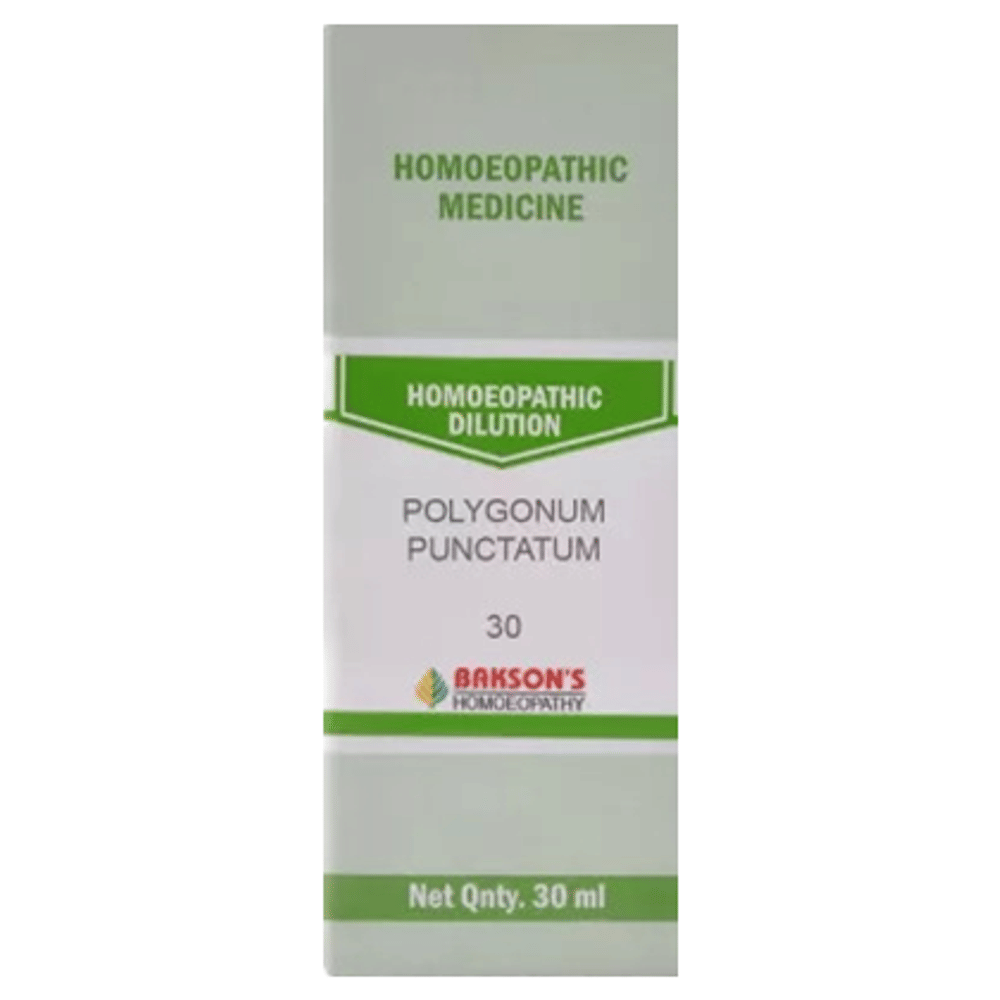 Bakson's Homeopathy Polygonum Punctatum Dilution 30 bottle of 30 ml Dilution