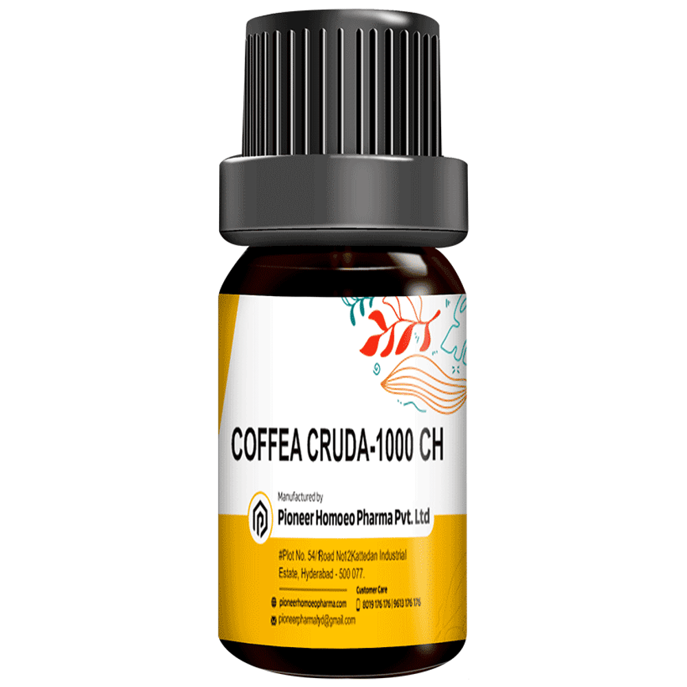 Pioneer Pharma Coffea Cruda Globules Pellets Multidose Pills Pellets 1000 CH bottle of 150 pellets