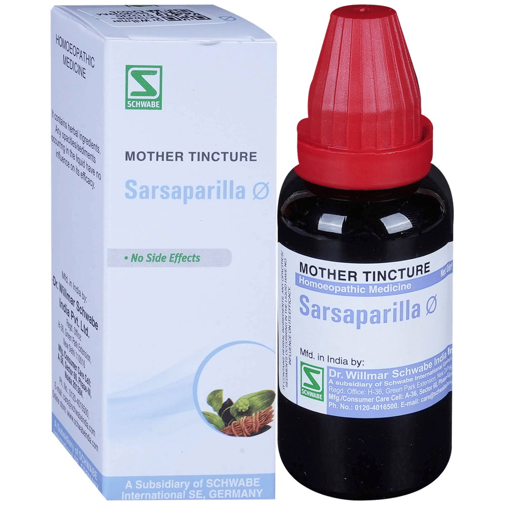 Dr Willmar Schwabe India Sarsaparilla Mother Tincture Q bottle of 30 ml Mother Tincture