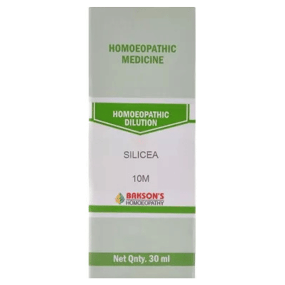 Bakson's Homeopathy Silicea Dilution 10M bottle of 30 ml Dilution