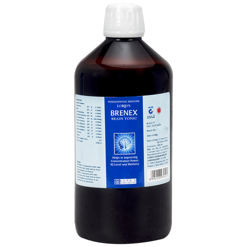 Lord's Brenex Brain Tonic bottle of 450 ml Tonic