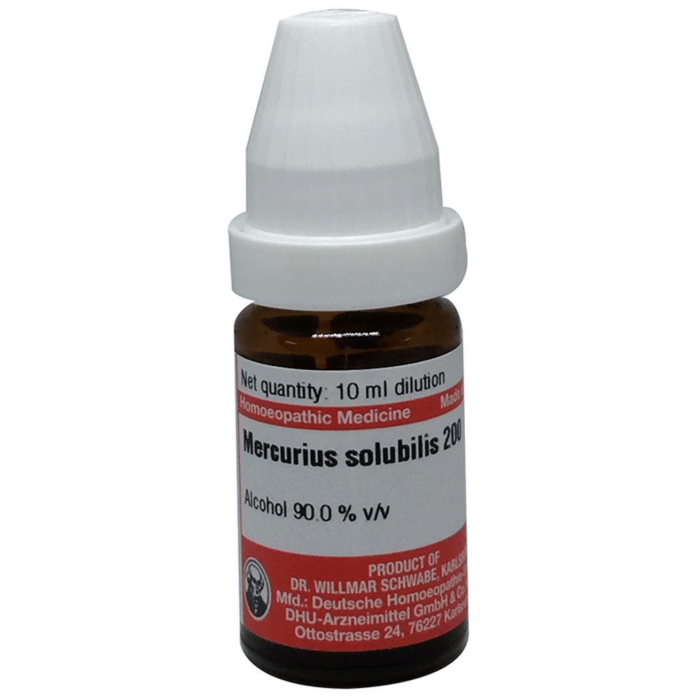 Dr Willmar Schwabe Germany Mercurius Solubilis Dilution 200 CH bottle of 10 ml Dilution
