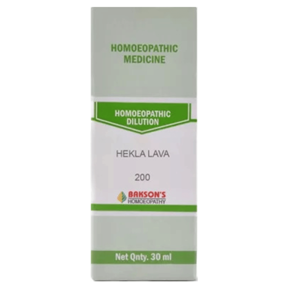Bakson's Homeopathy Hekla Lava Dilution 200 bottle of 30 ml Dilution