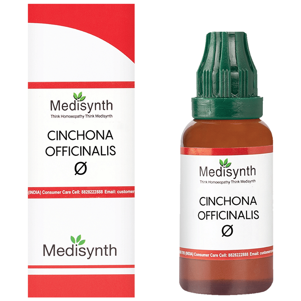 Medisynth Cinchona Officinalis Q bottle of 30 ml Mother Tincture