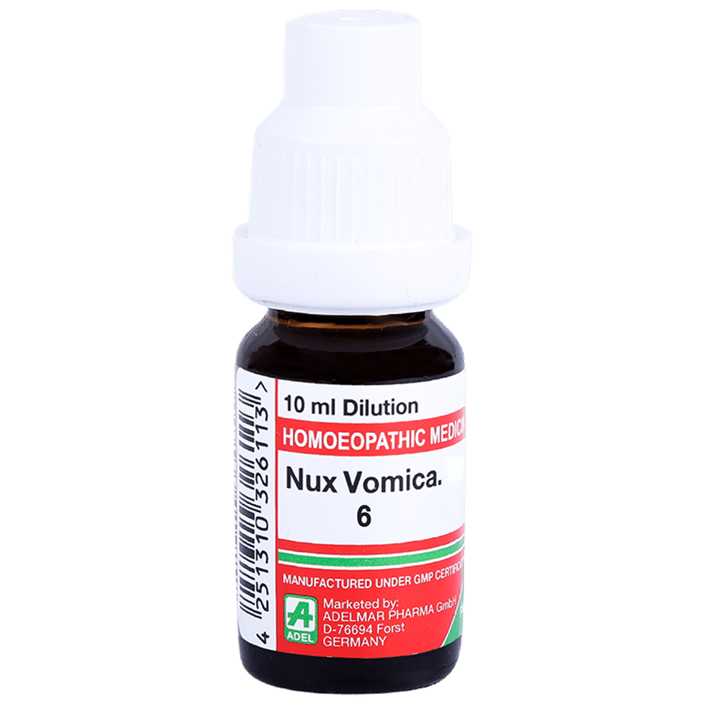 ADEL Nux Vomica Dilution 6 bottle of 10 ml Dilution