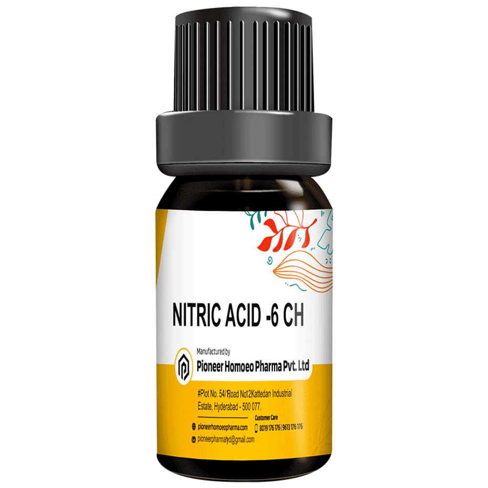 Pioneer Pharma Nitric Acid Globules Pellets Multidose Pills 6 CH bottle of 150 tablets