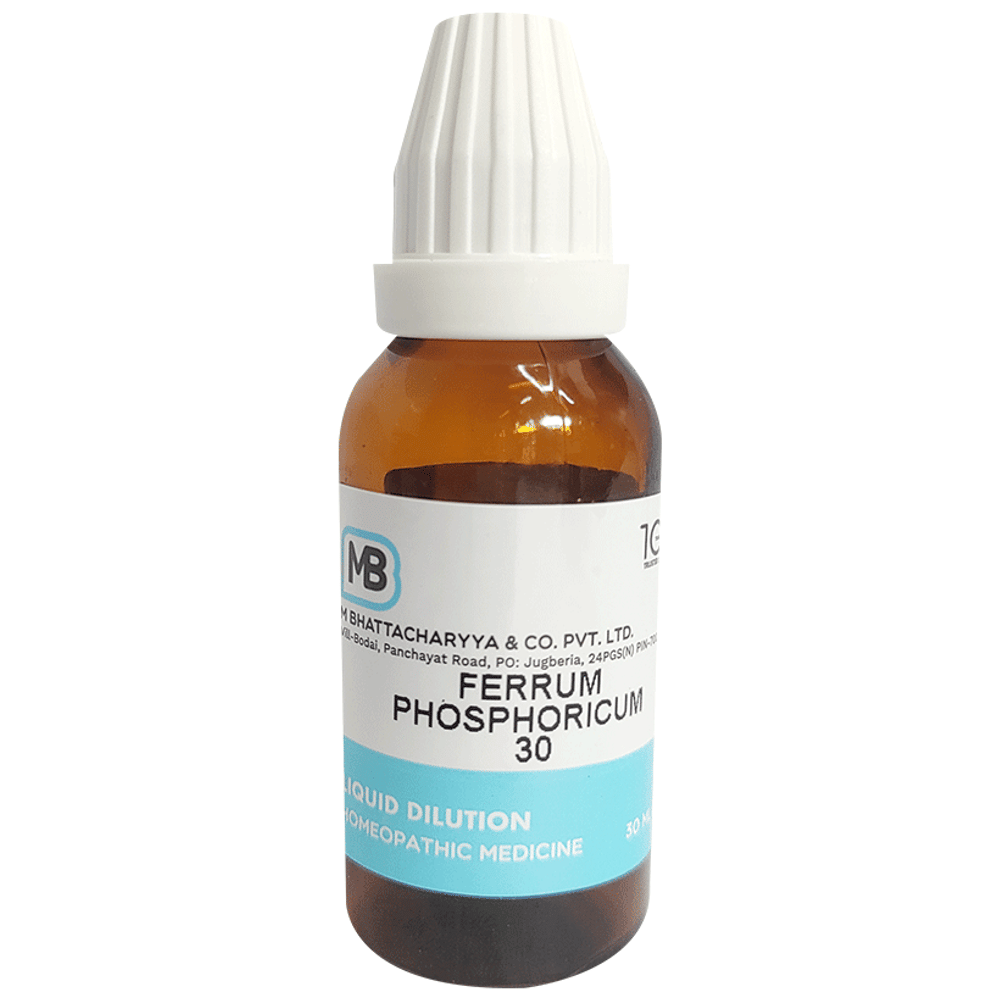 MB Ferrum Phoshoricum Dilution 30 bottle of 30 ml Dilution MB Ferrum Phoshoricum Dilution 30 bottle of 30 ml Dilution
