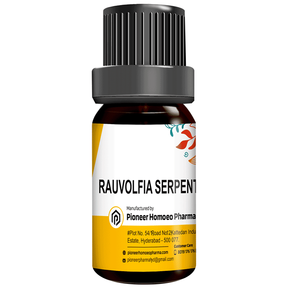 Pioneer Pharma Rauvolfia Serpentina Pills 30 CH bottle of 150 tablets