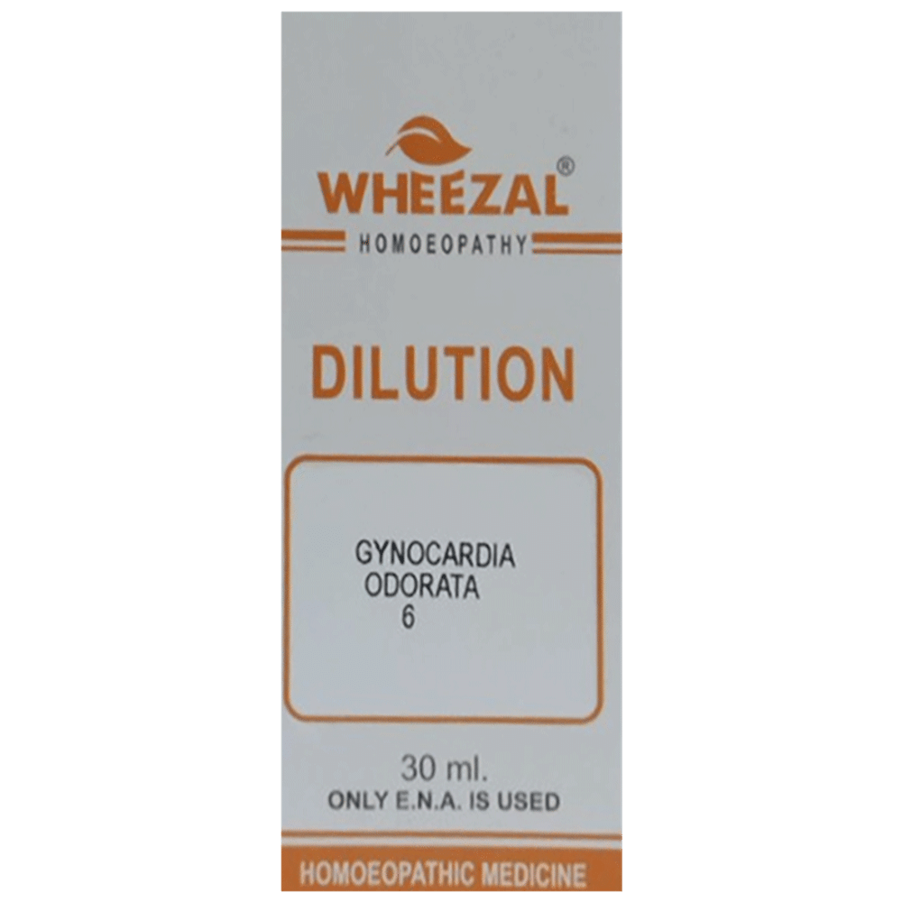 Wheezal Gynocardia Odorata Dilution 6 bottle of 30 ml Dilution