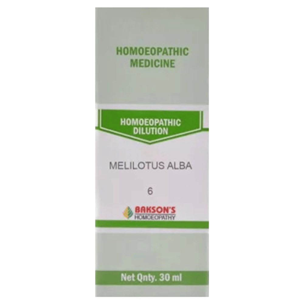 Bakson's Homeopathy Melilotus Alba Dilution 6 CH bottle of 30 ml Dilution Bakson's Homeopathy Melilotus Alba Dilution 6 CH bottle of 30 ml Dilution